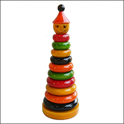 2. Hand Painted Wooden Traditional Ring Toys For Kids And Home Decoration