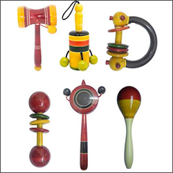 4. Wooden Varvara Rattle And Cup N Ball The Game And The Plate Tic Tic Rattle For Kids Paying